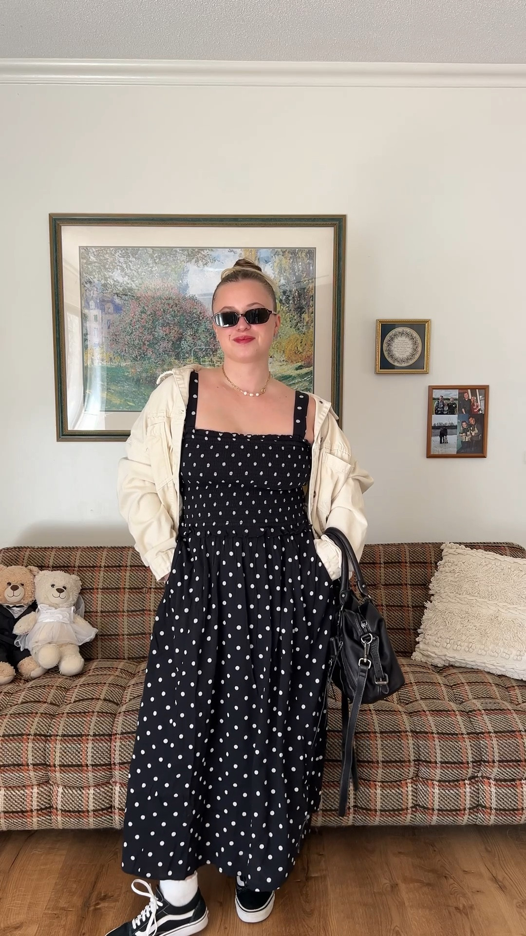 Polka dot princess 🖤🤍👑

@aerie @Free People @vans @'Ôrəbella @Maybelline NY 

#getdressedwithme #size12fashion #ootd #gdwm #getdressedwithjolene 

Polka dot dress 
Dress outfit 
Oversized jacket 
Spring outfits 
Spring dress 
Midsize outfits 
Midsize ootd 
Polka dot 
Vans outfit 

#LTKgrwm #LTKootd #LTKMidsize