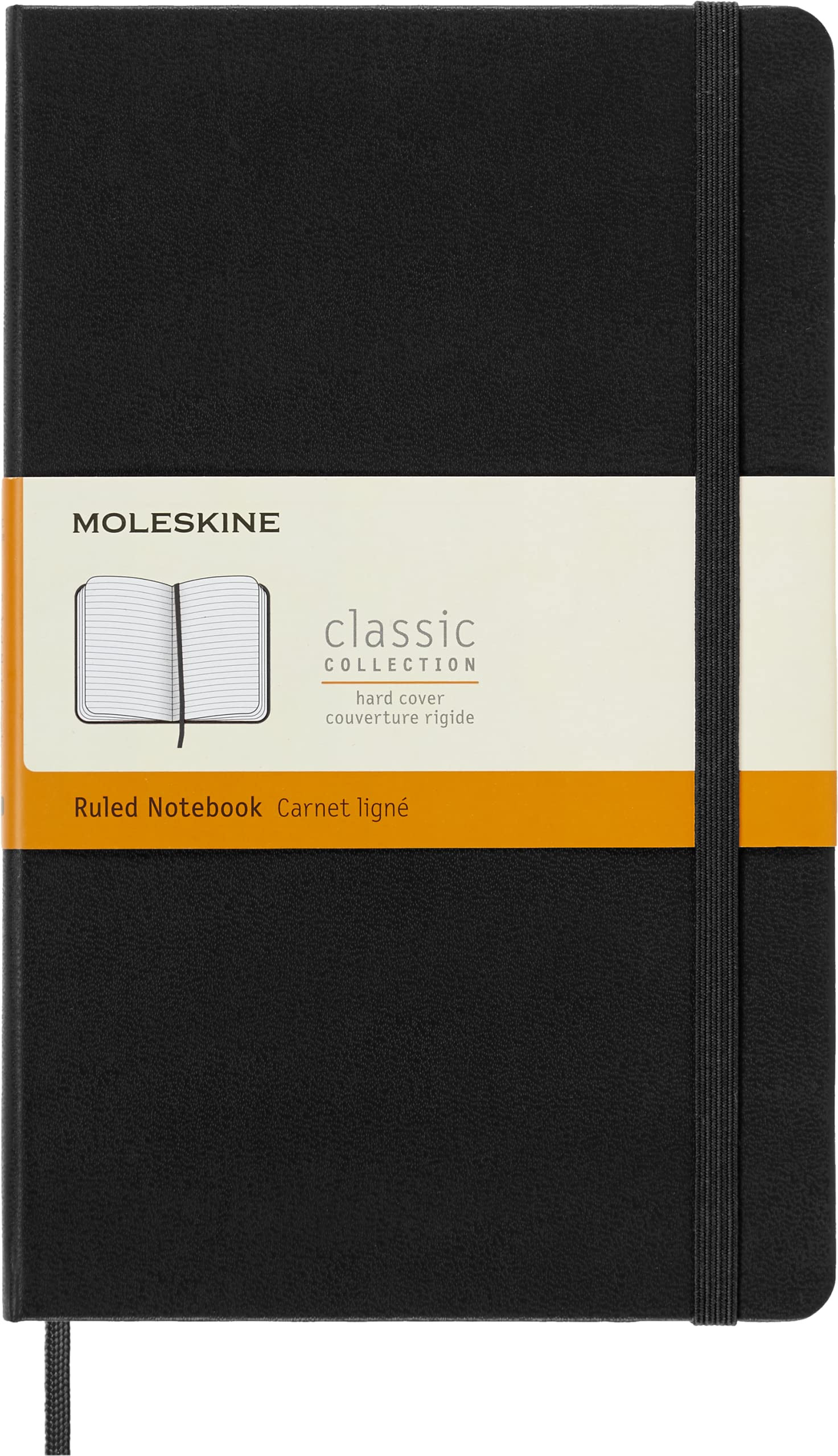 Moleskine Classic Notebook, Large, Ruled, Black, Hard Cover (5 x 8.25) | Amazon (US)