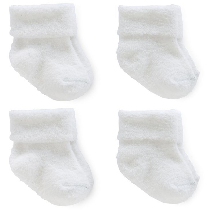 Carter's Just One You® Baby 4pk Chenille Socks - White 3-12M | Target