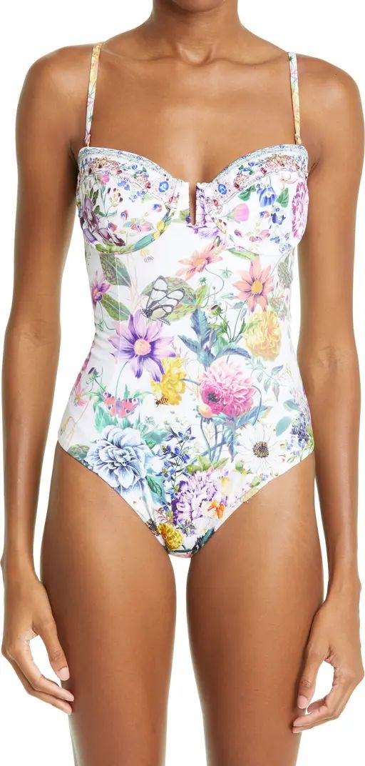 Floral Print Underwire One-Piece Swimsuit | Nordstrom