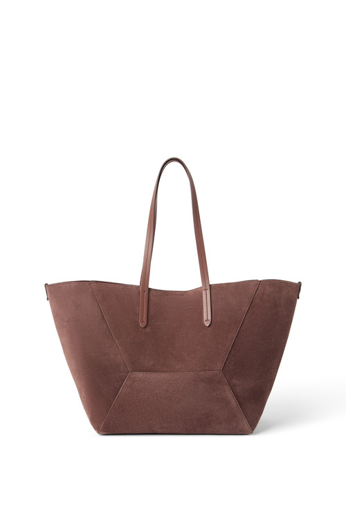 Brunello Cucinelli Suede BC Duo bag in Burgundy at Nordstrom | Nordstrom