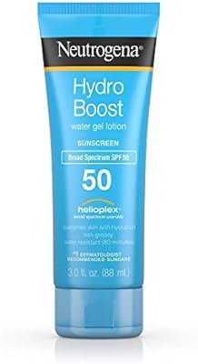Neutrogena Hydro Boost Spf#50 Water Gel Sunscreen Lotion 3 Ounce (88ml) (2 Pack) | Amazon (US)