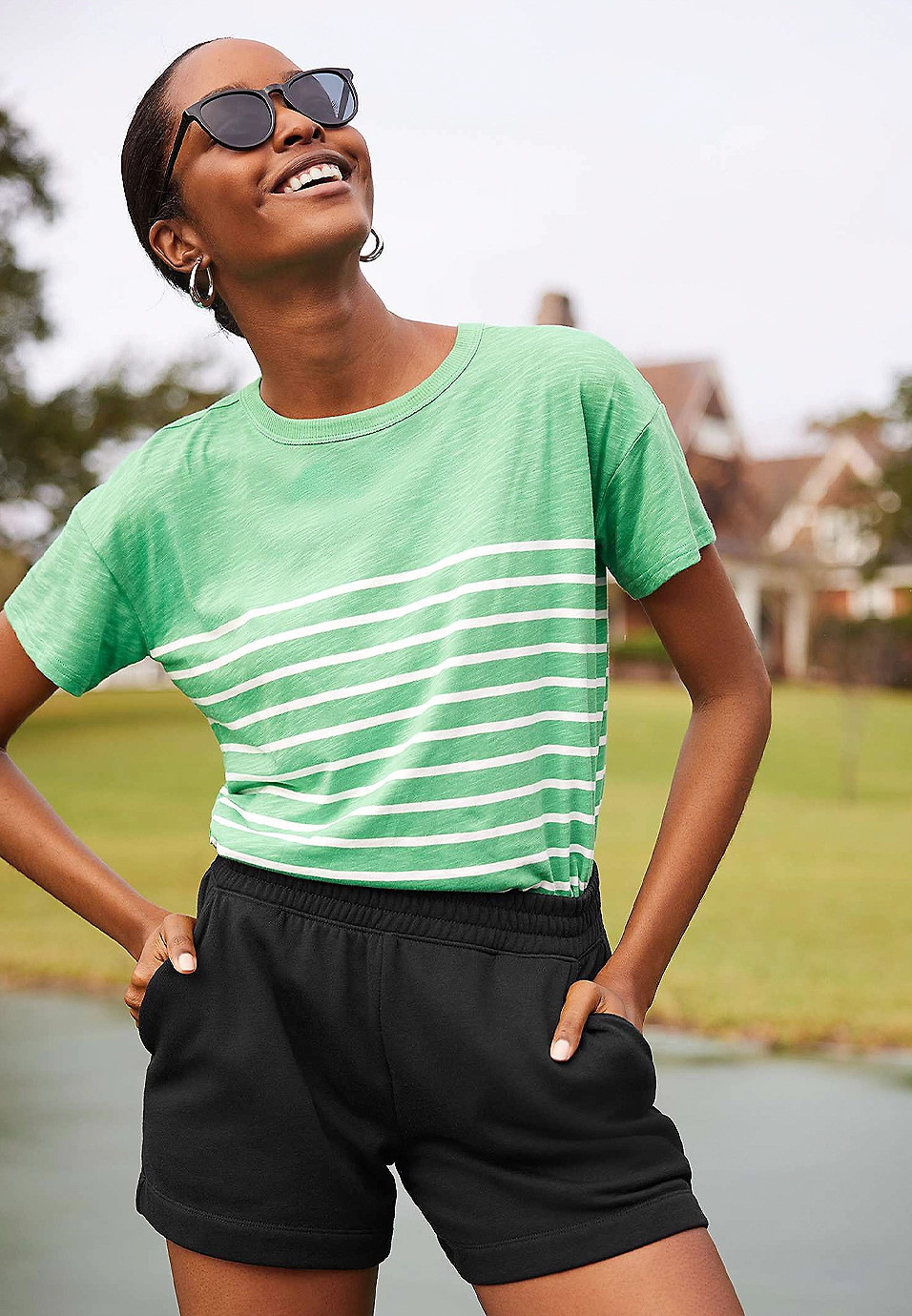 24/7 Dawson Striped Crew Neck Tee | Maurices