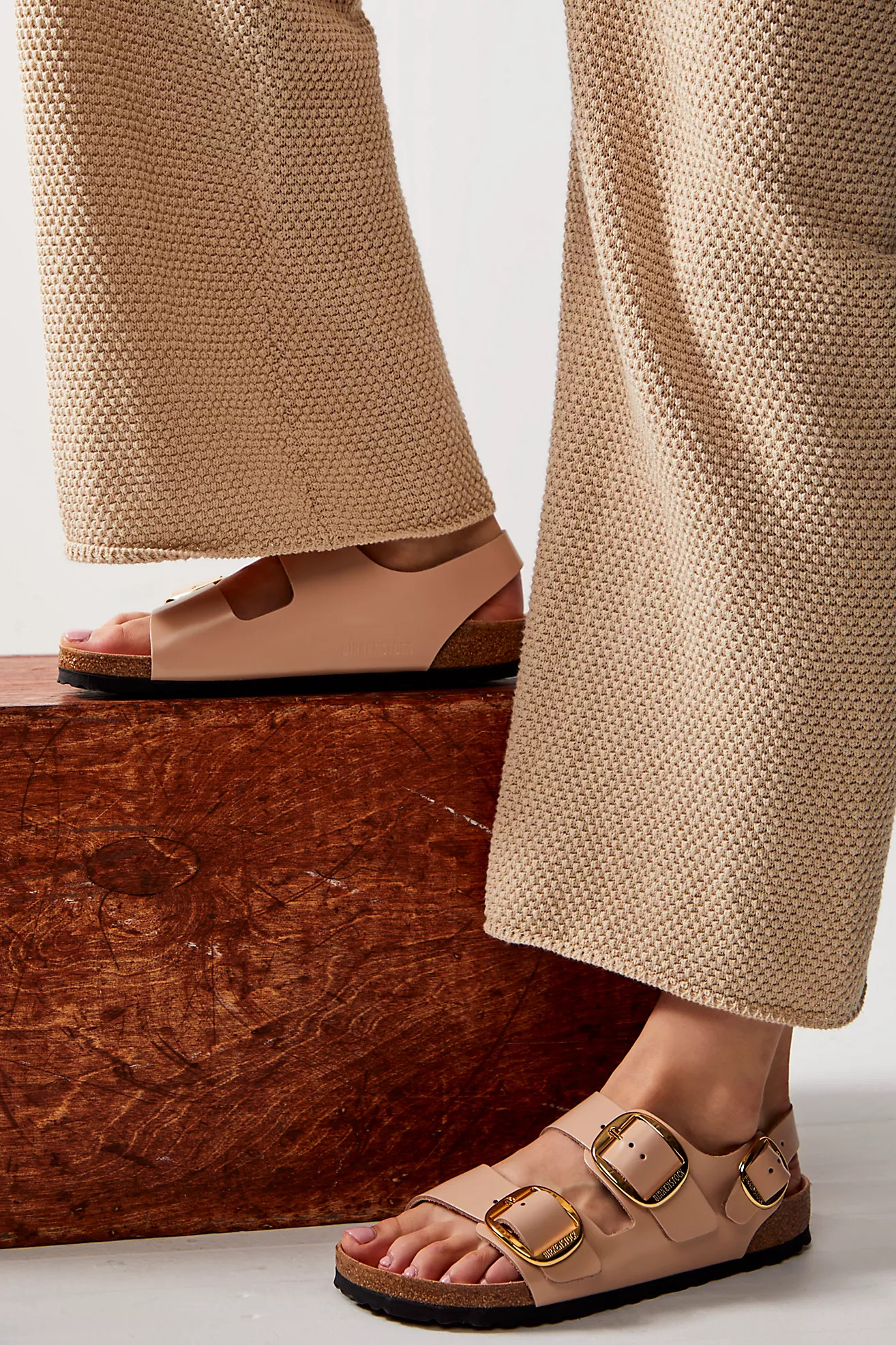 Birkenstock Milano Big Buckle High Shine Sandals | Free People (Global - UK&FR Excluded)