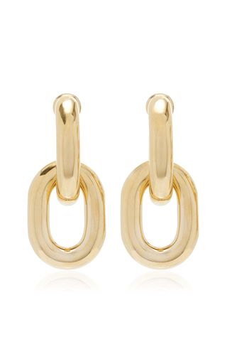 XL Gold-Tone Double Link Earrings | Moda Operandi (Global)