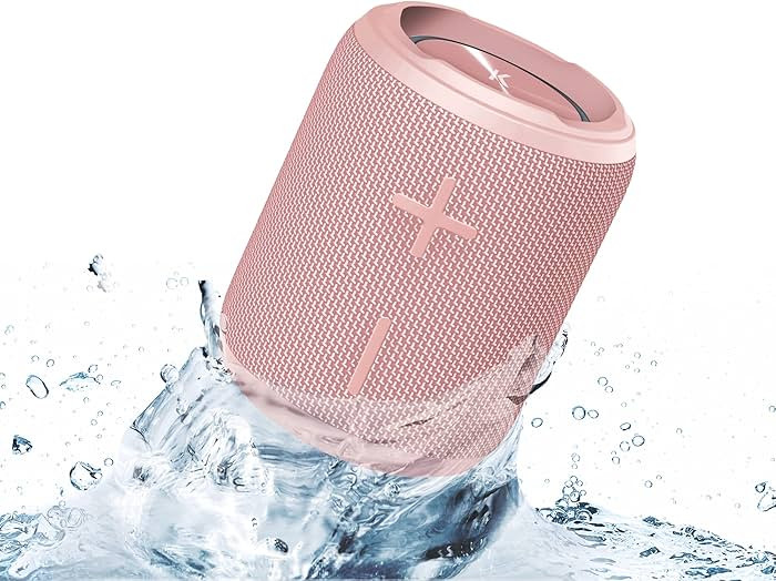 KOVE Mini Commuter 2 Portable Speaker - Pink Bluetooth Speakers, Wireless with HD Louder Volume, ... | Amazon (US)