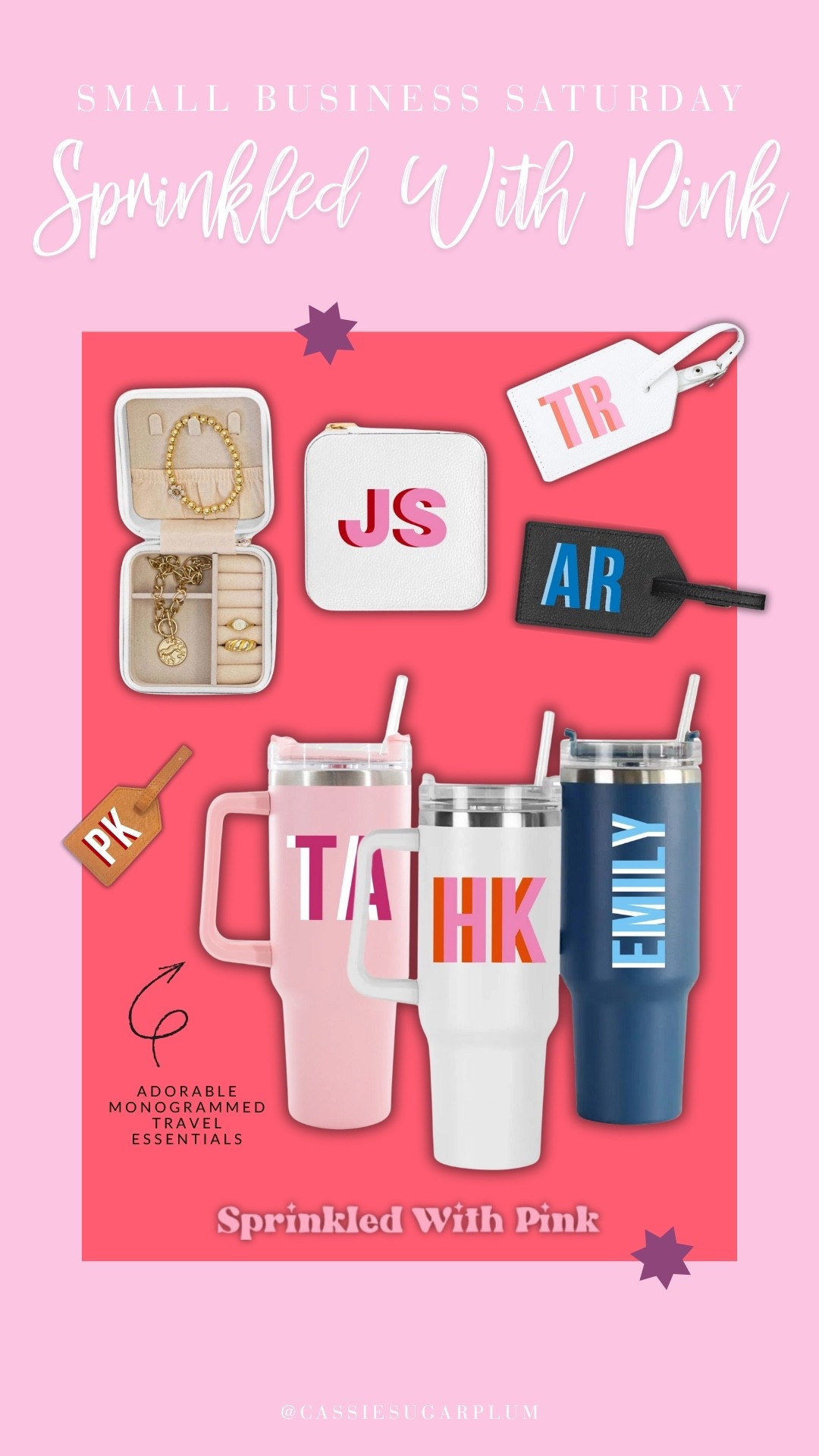 Small Business Saturday ❤️ The most adorable monogrammed travel essentials from Sprinkled With Pink! Up to 50% off sitewide right now for Black Friday!

#LTKSaleAlert #LTKCyberWeek #LTKGiftGuide