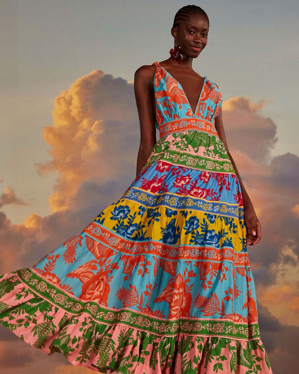 Mixed Lace Garden Midi Dress | ban.do