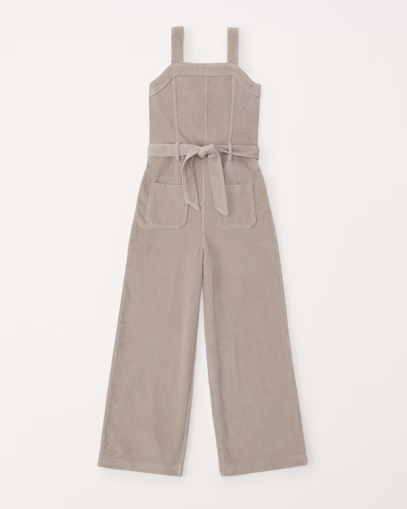 belted corduroy jumpsuit | Abercrombie & Fitch (US)
