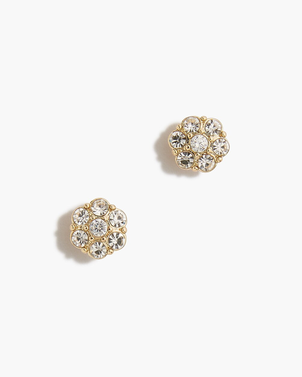 Crystal floral stud earrings | J.Crew Factory