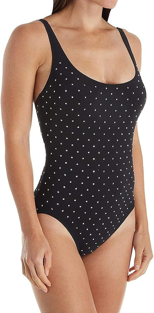 Coco Reef Coastal Edge Studded One Piece Swimsuit (T18014) 34C/Black | Amazon (US)