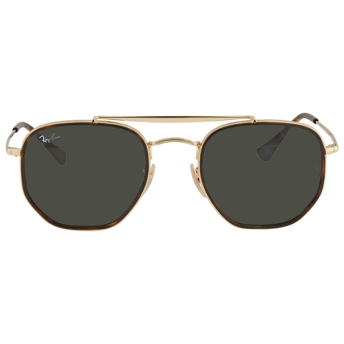 Ray Ban Marshal II Green Classic G-15 Hexagonal Unisex Sunglasses RB3648M 001 52 | Jomashop.com & JomaDeals.com