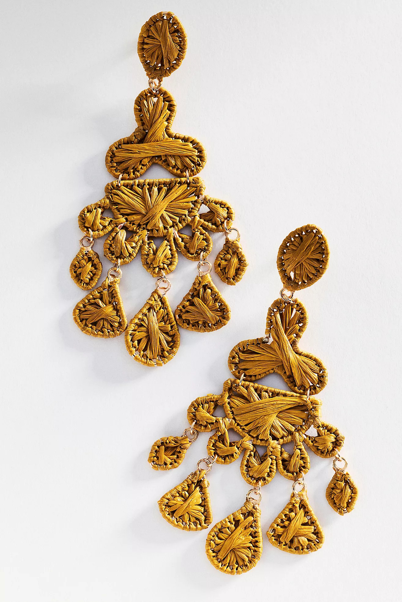 Rattan Deco Drop Earrings | Anthropologie (US)