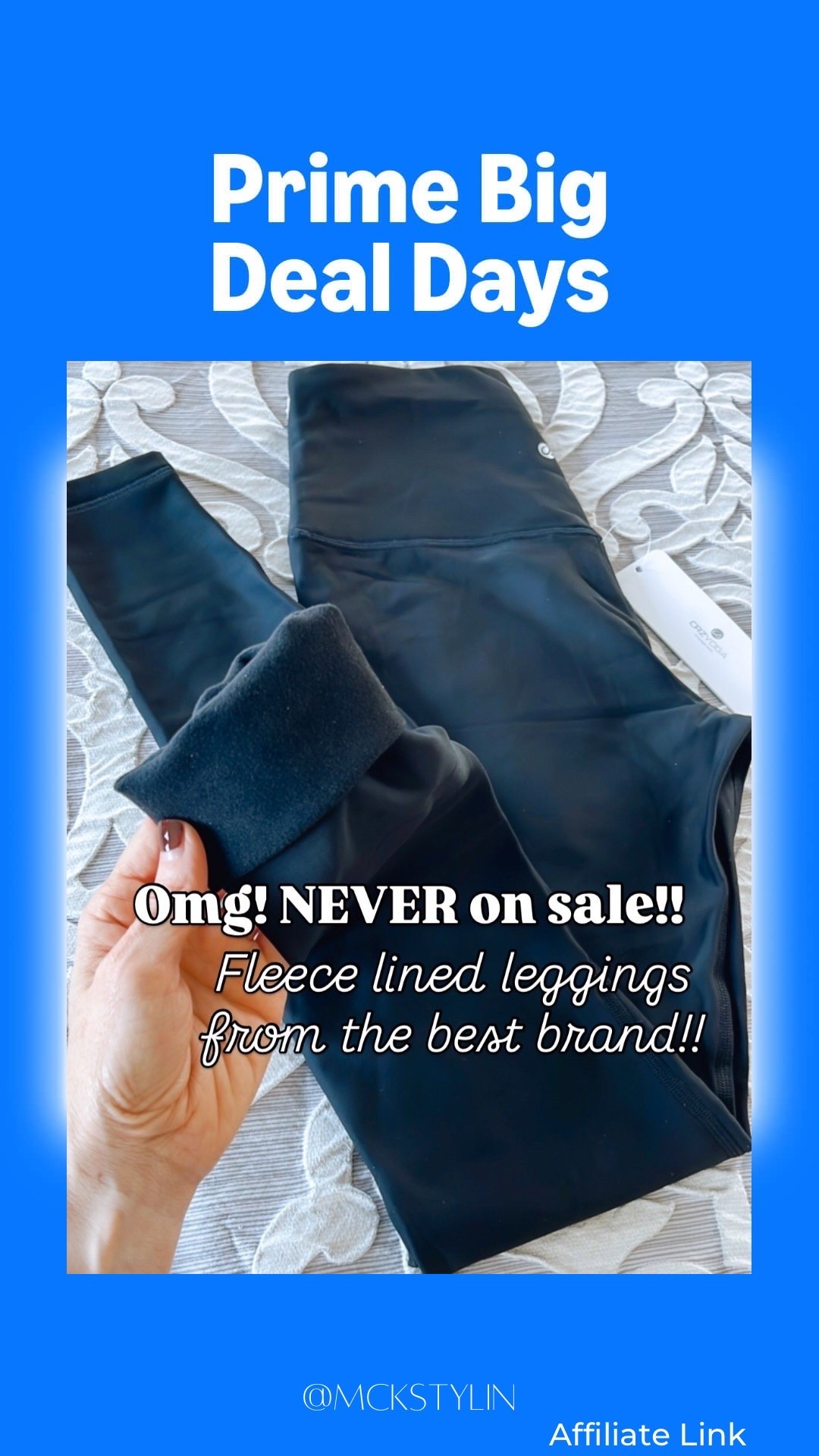 Prime Big Deal Days Rare sale on the best fleece lined leggings!