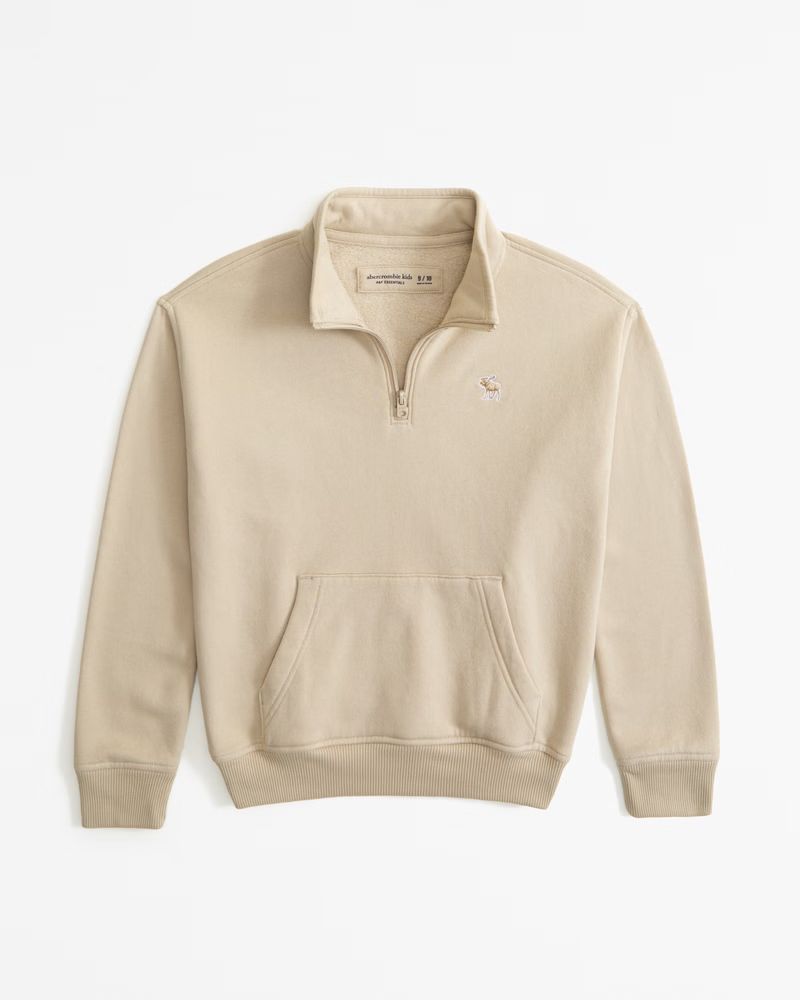 essential icon quarter-zip sweatshirt | Abercrombie & Fitch (US)