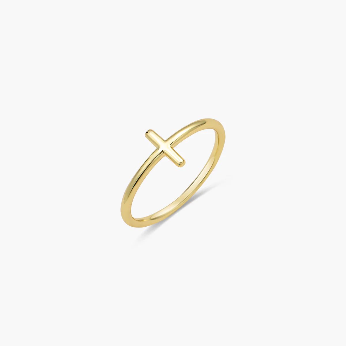 Gold Cross Ring | Victoria Emerson