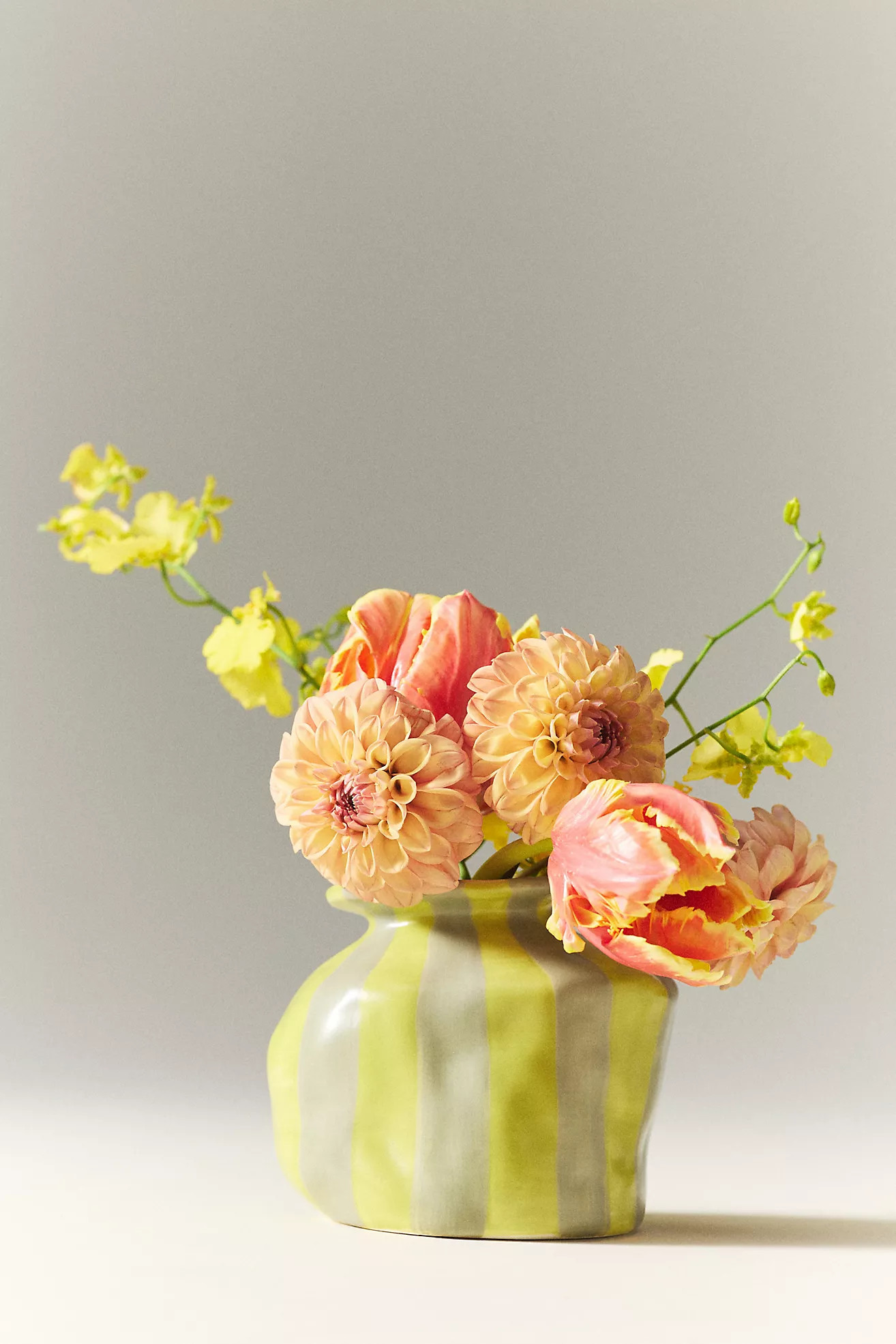 Maya Eline Leroy Striped Ceramic Vase | Anthropologie (US)