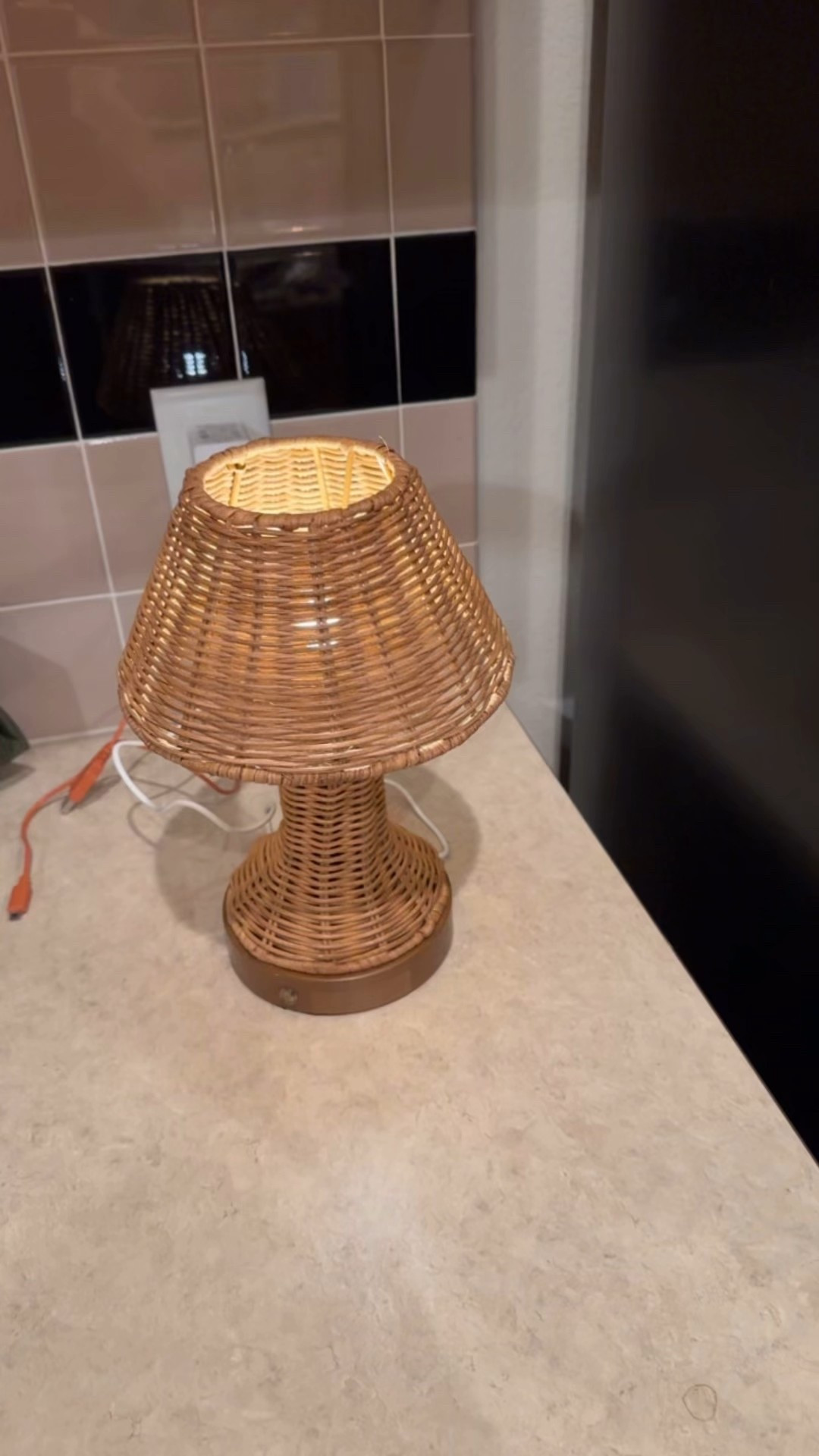 This lamp is soo cute!!! #targethome #desklamp #rattan #rattanlamp 

#LTKHome #LTKFindsUnder100 #LTKFindsUnder50