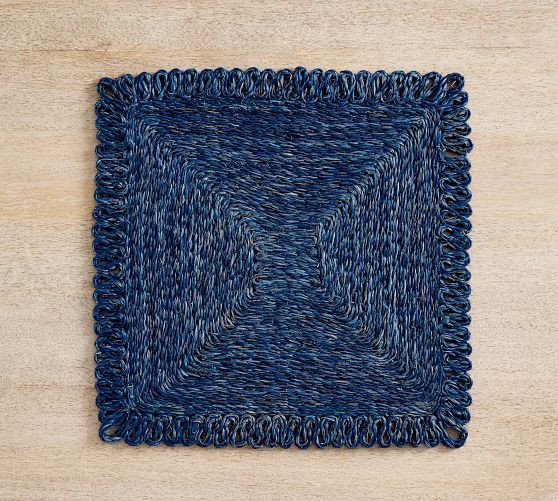 Abaca Handcrafted Square Placemats | Pottery Barn (US)
