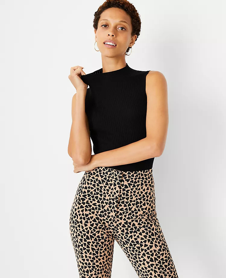 Ribbed Mock Neck Sweater Shell | Ann Taylor (US)