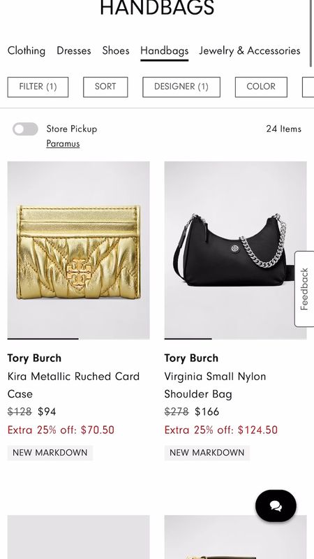 Extra 25% off Tory Burch sale