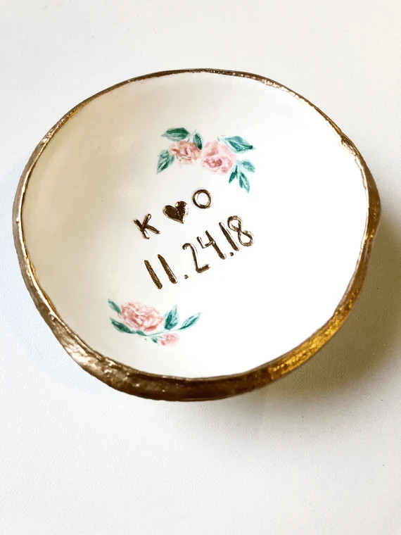 Wedding Ring Dish / Jewelry Dish / Bridesmaids Gift / Wedding | Etsy | Etsy (CAD)