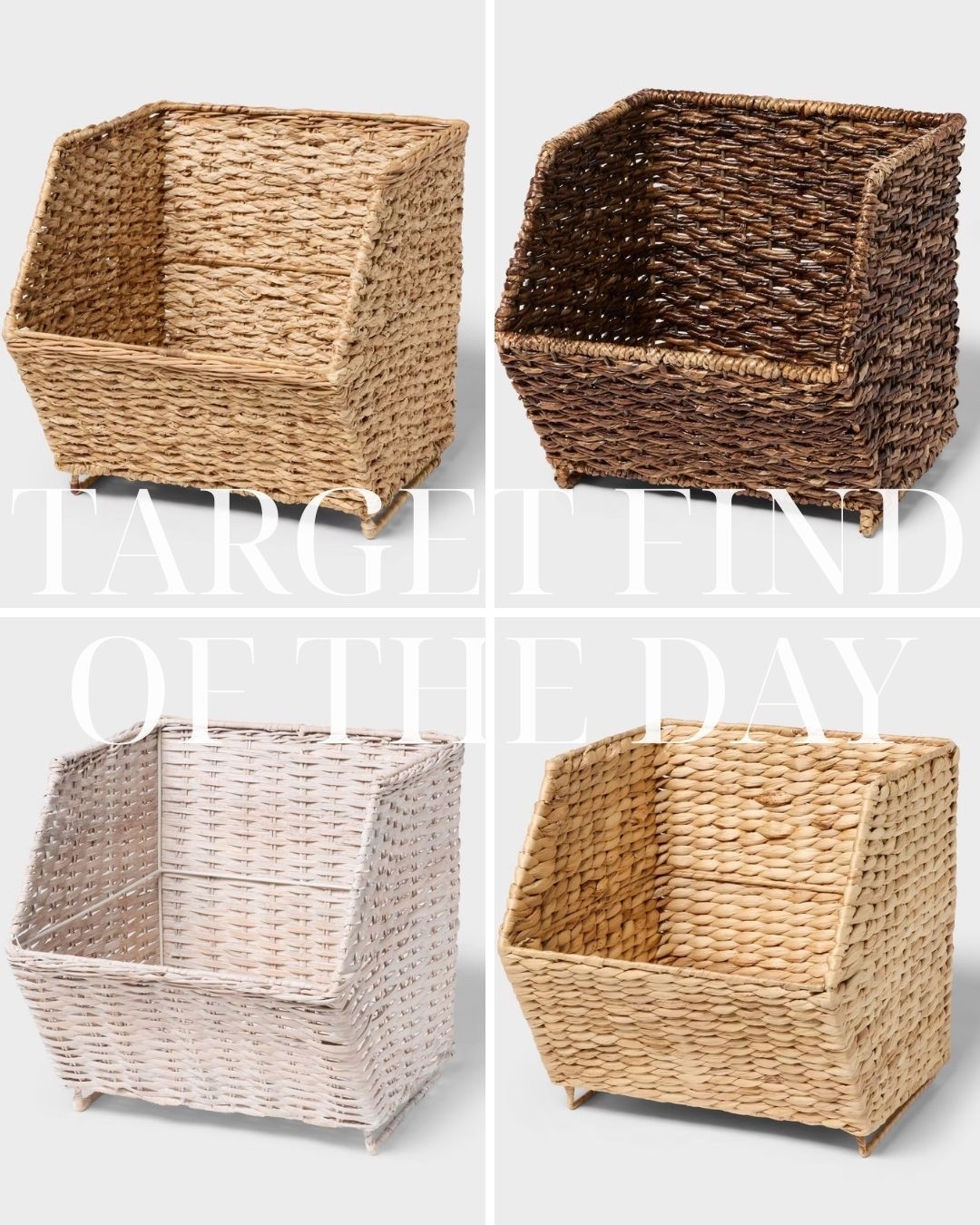 Target find of the day! Open-front wicker baskets!

#LTKHome