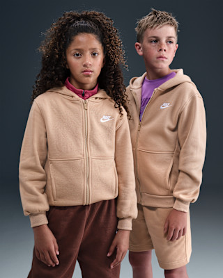 Nike Sportswear Club Fleece Big Kids' Full-Zip Hoodie | Nike (US)