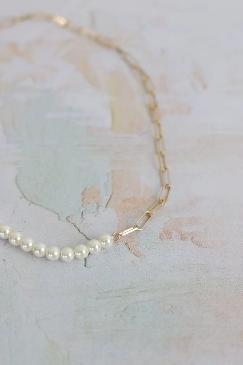 14k Half and Half Necklace | ANEA HILL