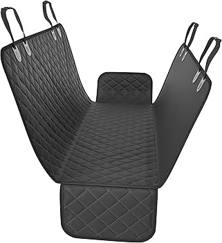 Black XL Dog Car Hammock Back Seat Cover, Waterproof Backseat Cover Protector for Truck Bench Rea... | Amazon (US)