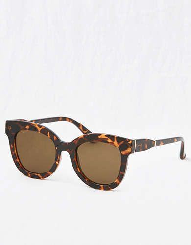 Aerie Purrrty Sunnies , True Black | American Eagle Outfitters (US & CA)