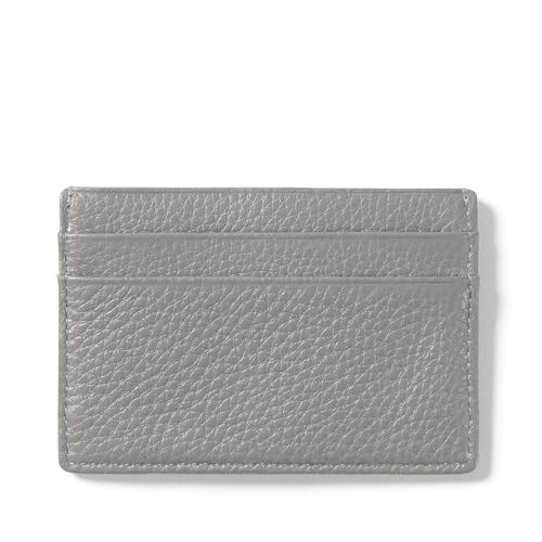Leatherology Smoke Men's Slim Credit Card Case Wallet - 4 credit card slots, center pocket for cash or receipts, slim silhouette design | Amazon (US)