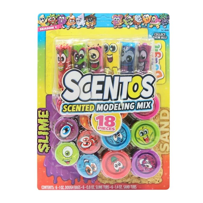 Scentos Scented Cloud Sand, Slime & Dough 18 Piece Value Pack, Birthday Party Favors - Walmart.co... | Walmart (US)