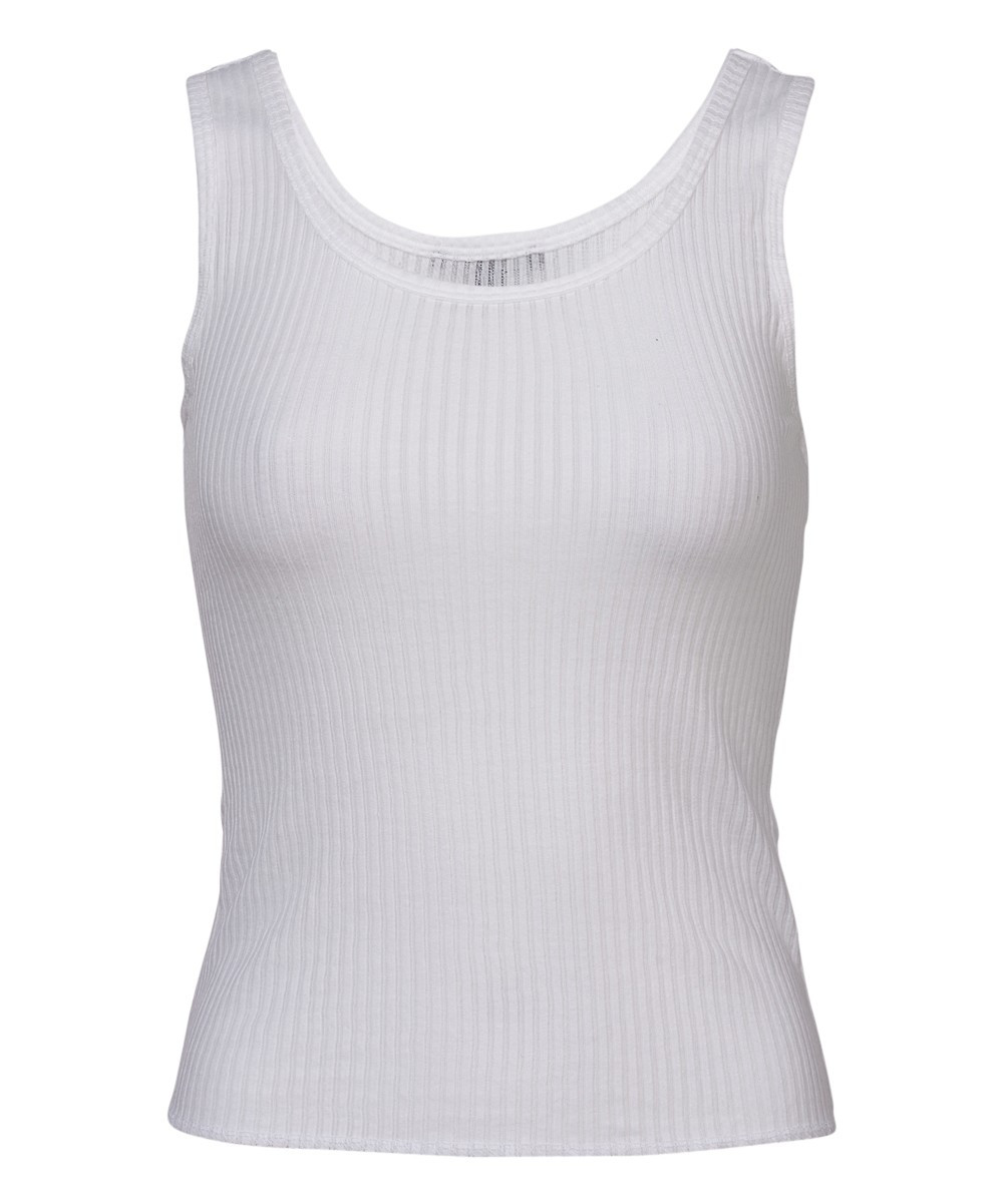 Forever 21 Women's Tank Tops White - White Ribbed Tank - Women | Zulily