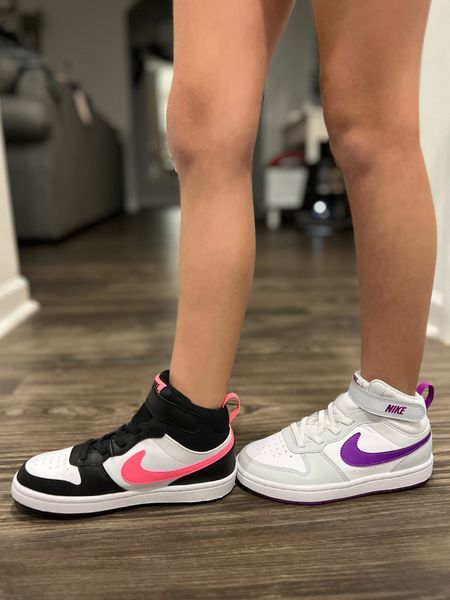 Her two pair of back to school shoes! She can’t decide which one she likes the best, so she’s wearing one of each 😂😂😂 #nike 

#LTKshoecrush #LTKBacktoSchool #LTKkids