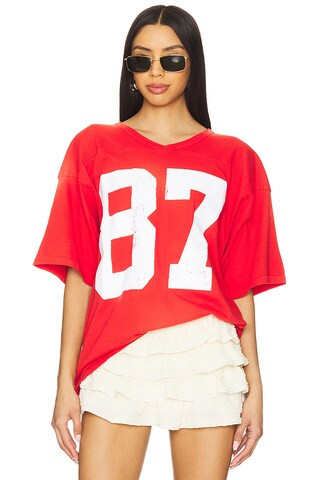 DAYDREAMER 87 Oversized Jersey in Sun Faded Red from Revolve.com | Revolve Clothing (Global)