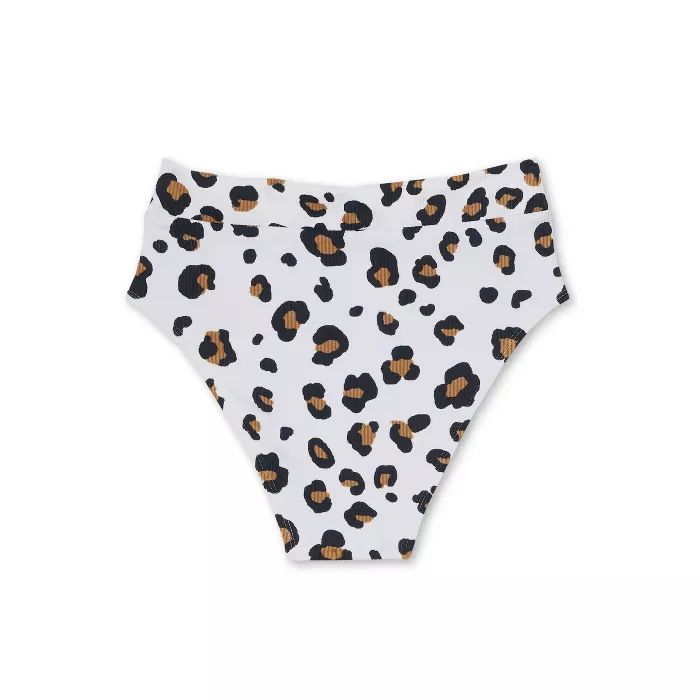 Juniors' Ribbed Cheeky High Leg High Waist Bikini Bottom - Xhilaration™ Multi Animal Print | Target
