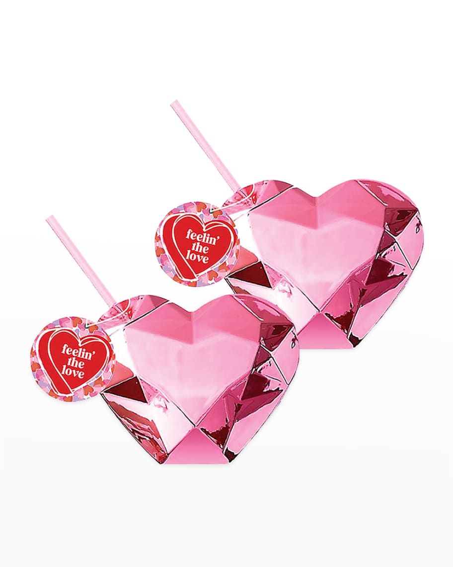 Packed Party Disco Heart Tumbler, Set of 2 | Neiman Marcus