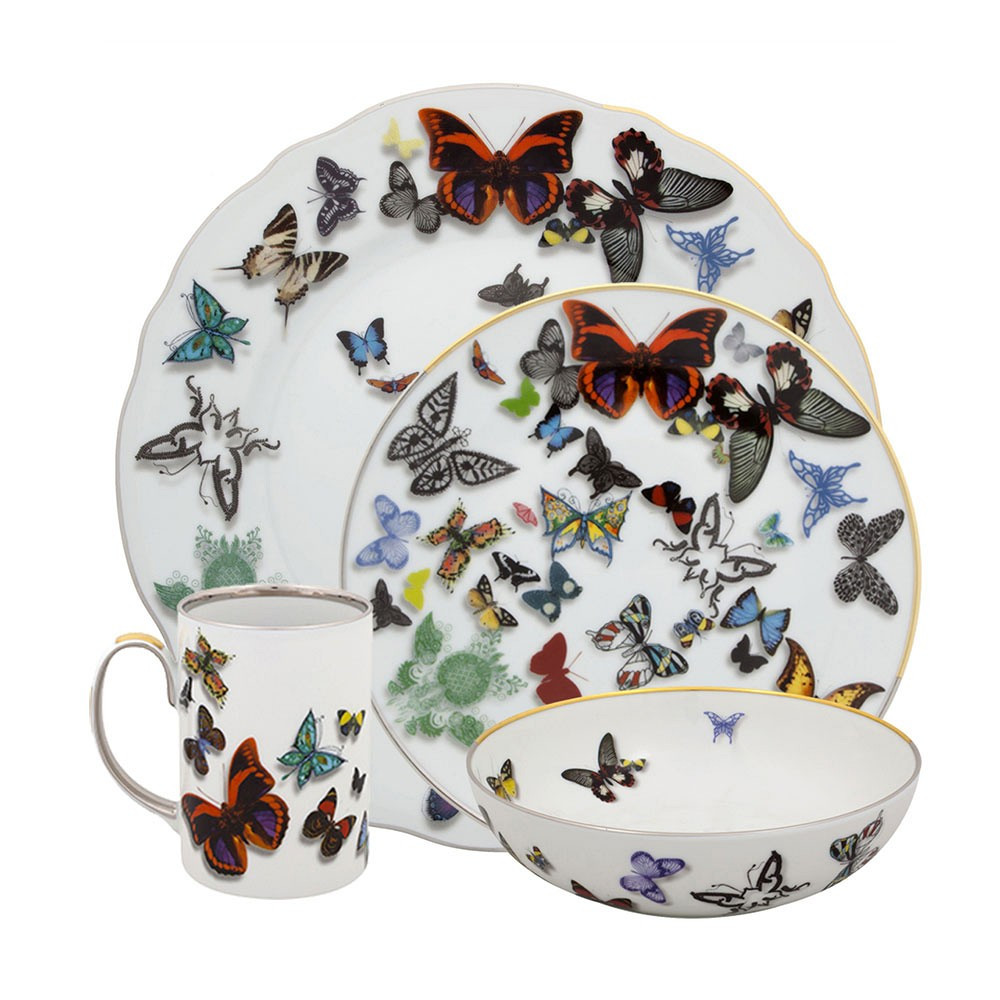 Christian Lacroix Butterfly Parade 4-Piece Dinnerware Set | Williams-Sonoma