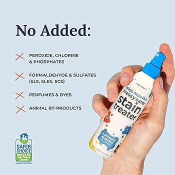 Miss Mouth's Messy Eater Stain Treater Spray - 4oz 2 Pack Stain Remover - Newborn & Baby Essentia... | Amazon (US)
