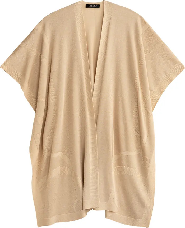 Matte Shine Belting Ruana | Nordstrom