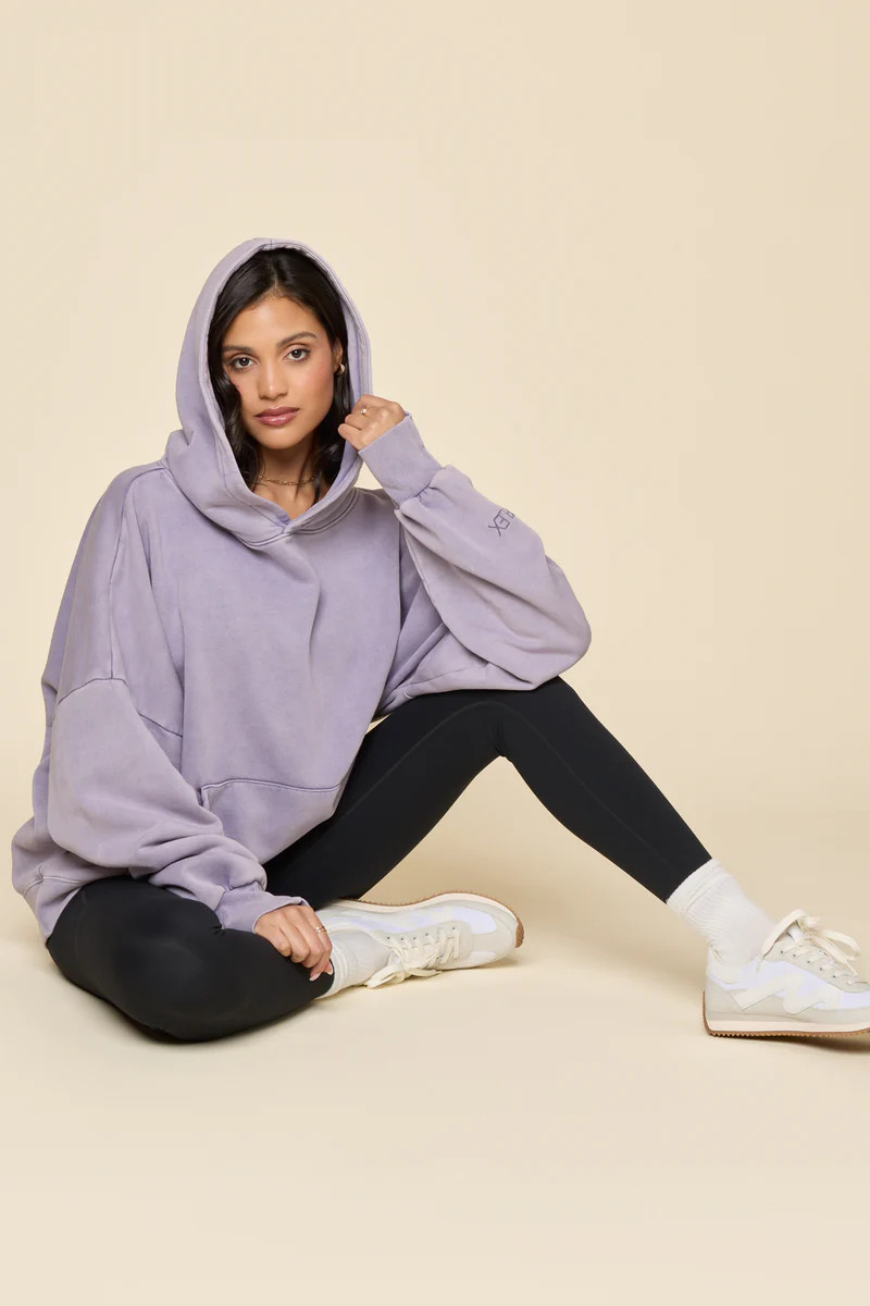 Boxy Boyfriend Hoodie - Vintage Violet | POPFLEX