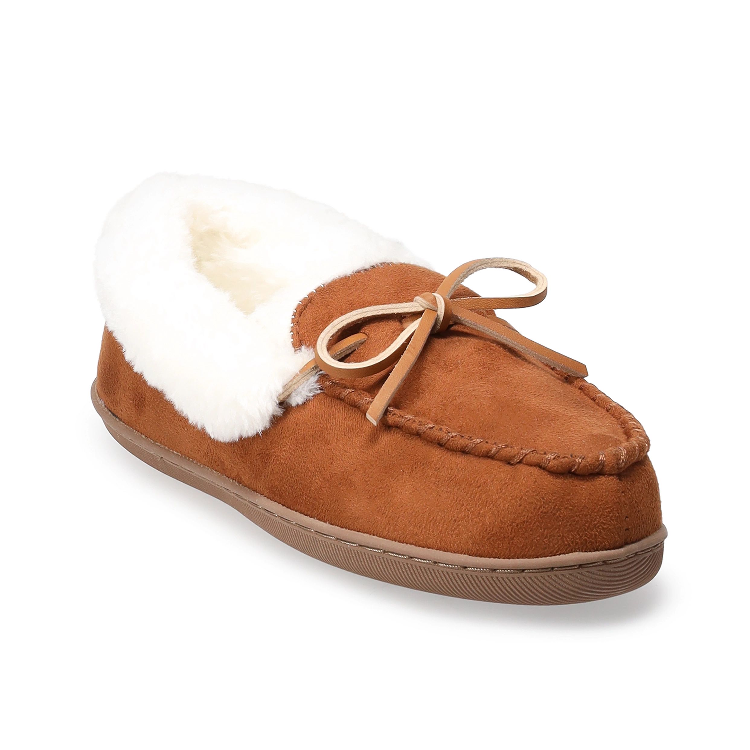 Women's Sonoma Goods For Life® Sustainable Faux Suede Moccasin Slippers | Kohl's