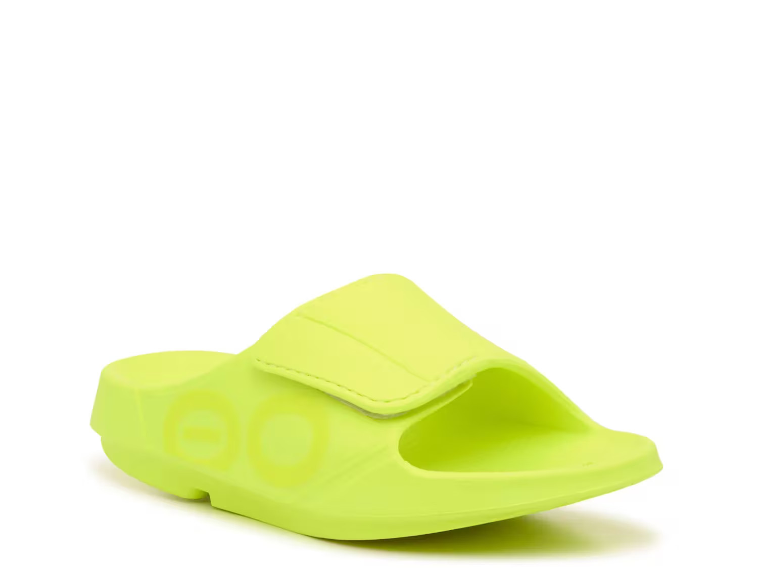 OOFOS OOahh Sport Flex Slide Sandal | Men | Women's | Neon Green | Size Women's 11 / Men's 9 | Sandals | Athletic | DSW
