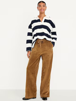 High-Waisted Pull-On Corduroy Pants | Old Navy (US)