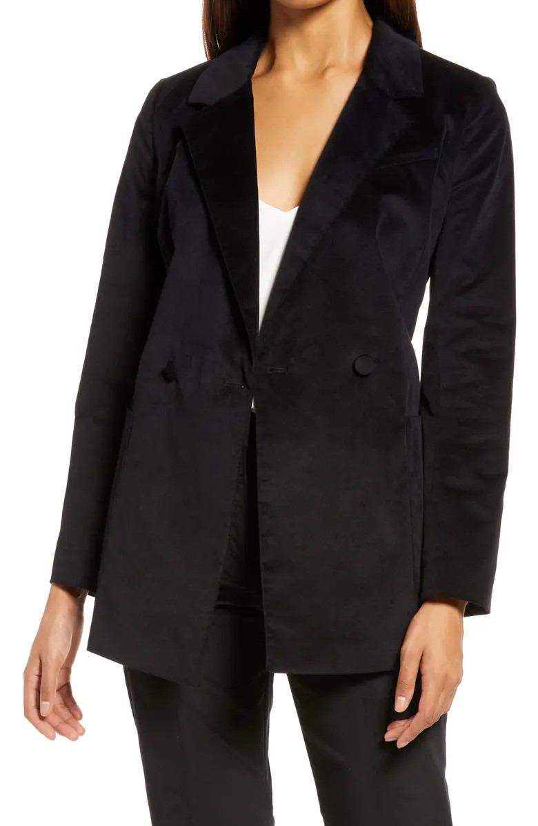 Double Breasted Velvet Blazer | Nordstrom
