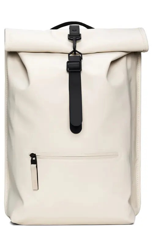 Rains Rolltop Waterproof Rucksack in Dune at Nordstrom | Nordstrom