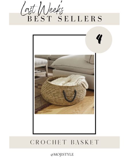 This crochet low basket is one of this week’s best sellers! I have this in my living room and we use it for throw blankets. It’s on major sale now!

#LTKhome #LTKSeasonal #LTKsalealert