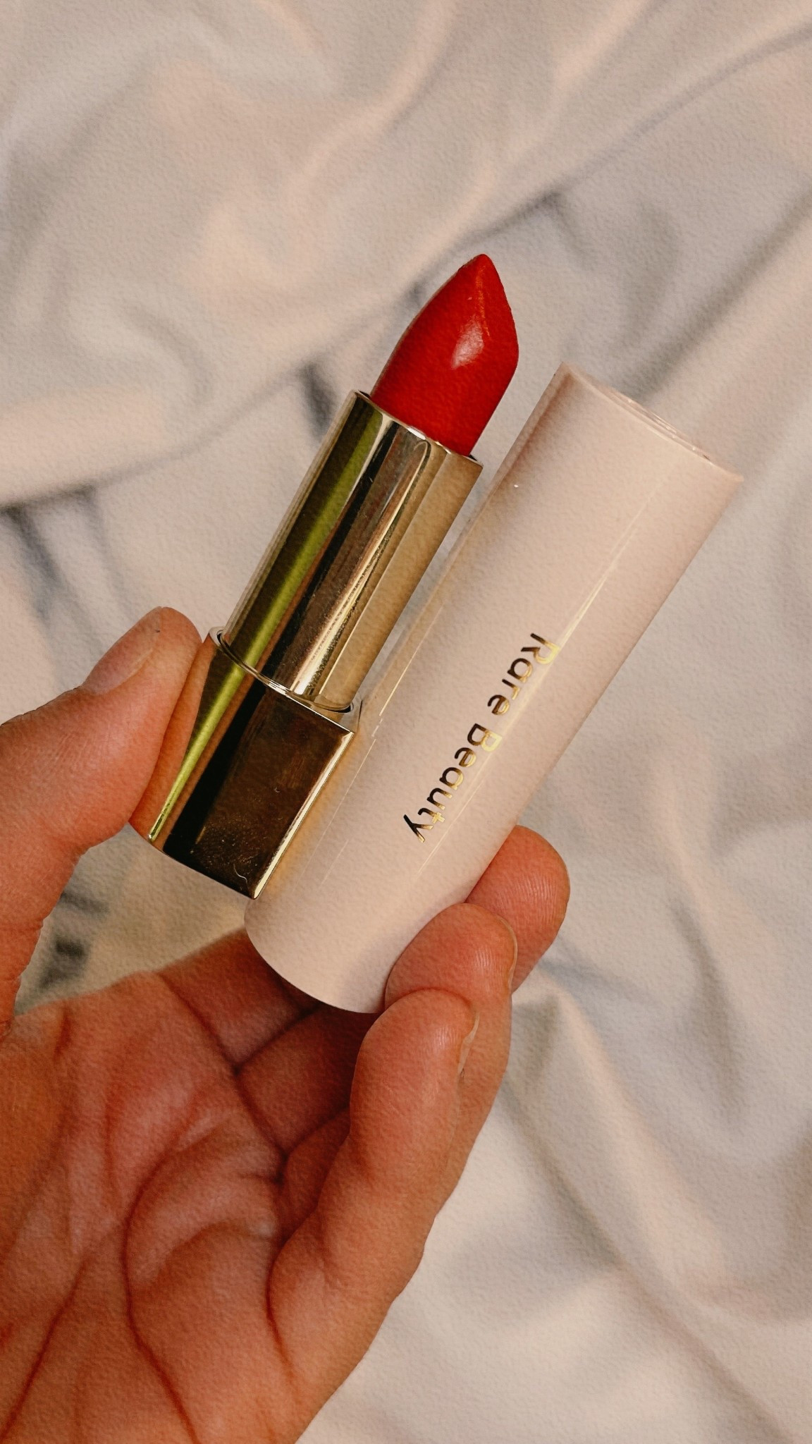 Rare beauty matte lipstick shade Devoted

#LTKvlog #LTKgrwm #LTKBeauty