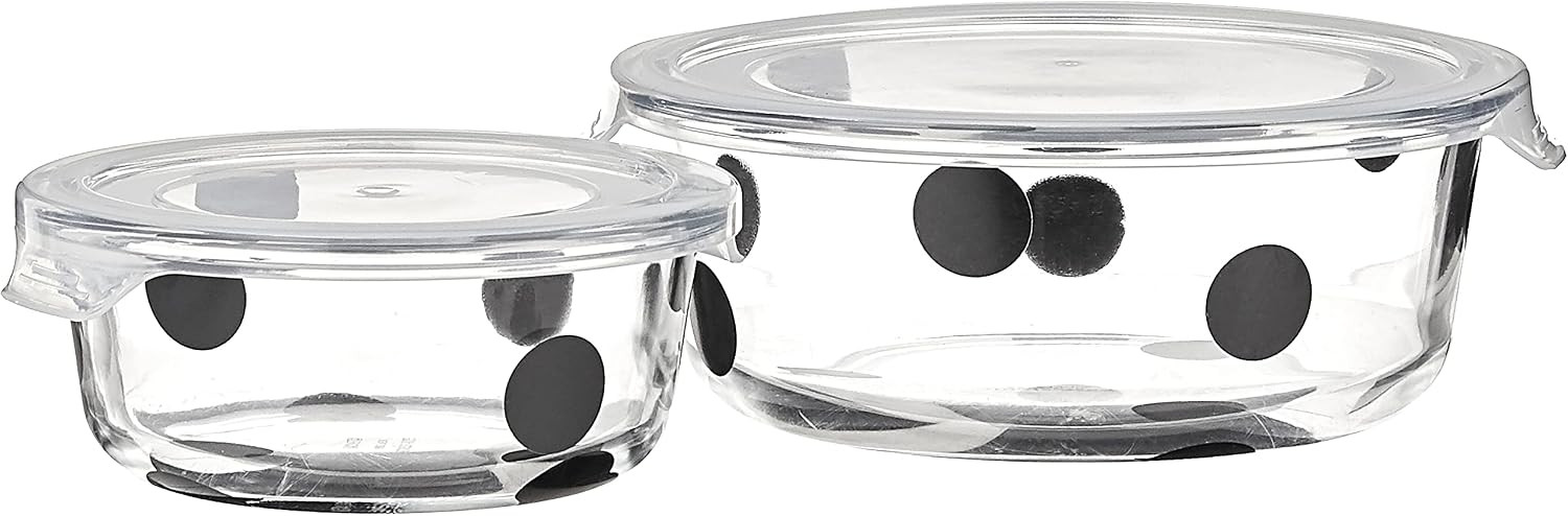 Kate Spade New York Deco Dot 2-Piece Round Food Storage Set | Amazon (US)